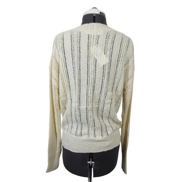 ASTR wrap front pointelle knit sweater - Picture 3 of 11